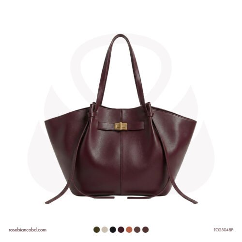 Large Capacity Commuter Bag - Wine Red