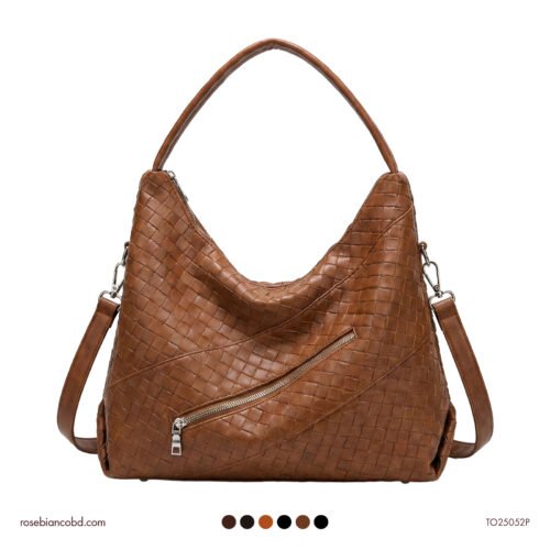 Tiancai Wings Retro Soft Tote - Brown