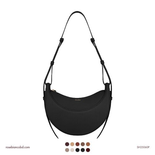 French Crescent Saddle - Black Plain